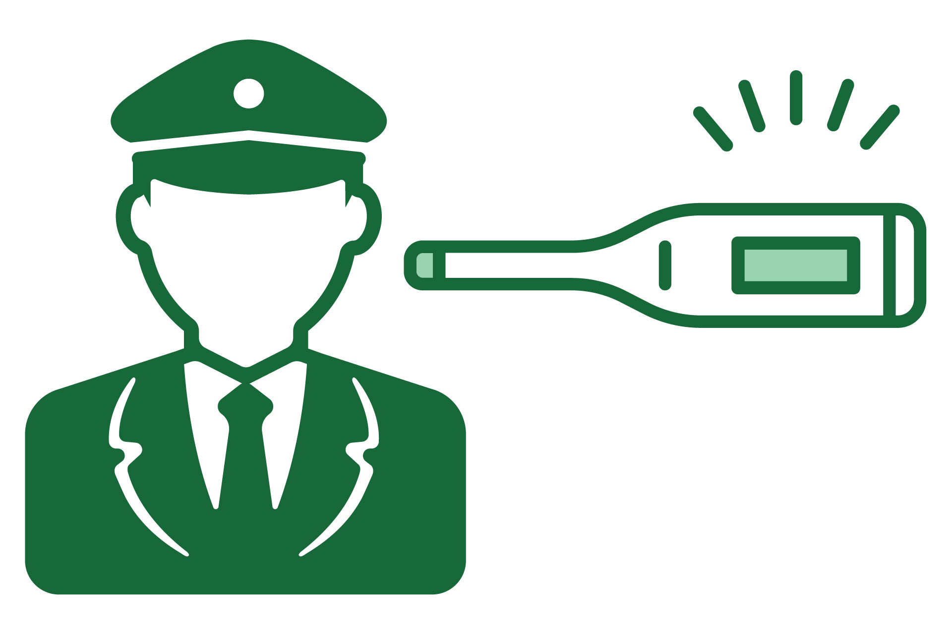 乗務員の体調確認